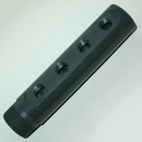 Manifold for Lime Buster XL, PVC, 9" Long, 2" Diameter, 1-1/2" NPT Male, 4 Ports, 1/2" NPT Female
