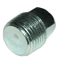 Plug, Square Head, 1/2" NPT, Galvanized Steel