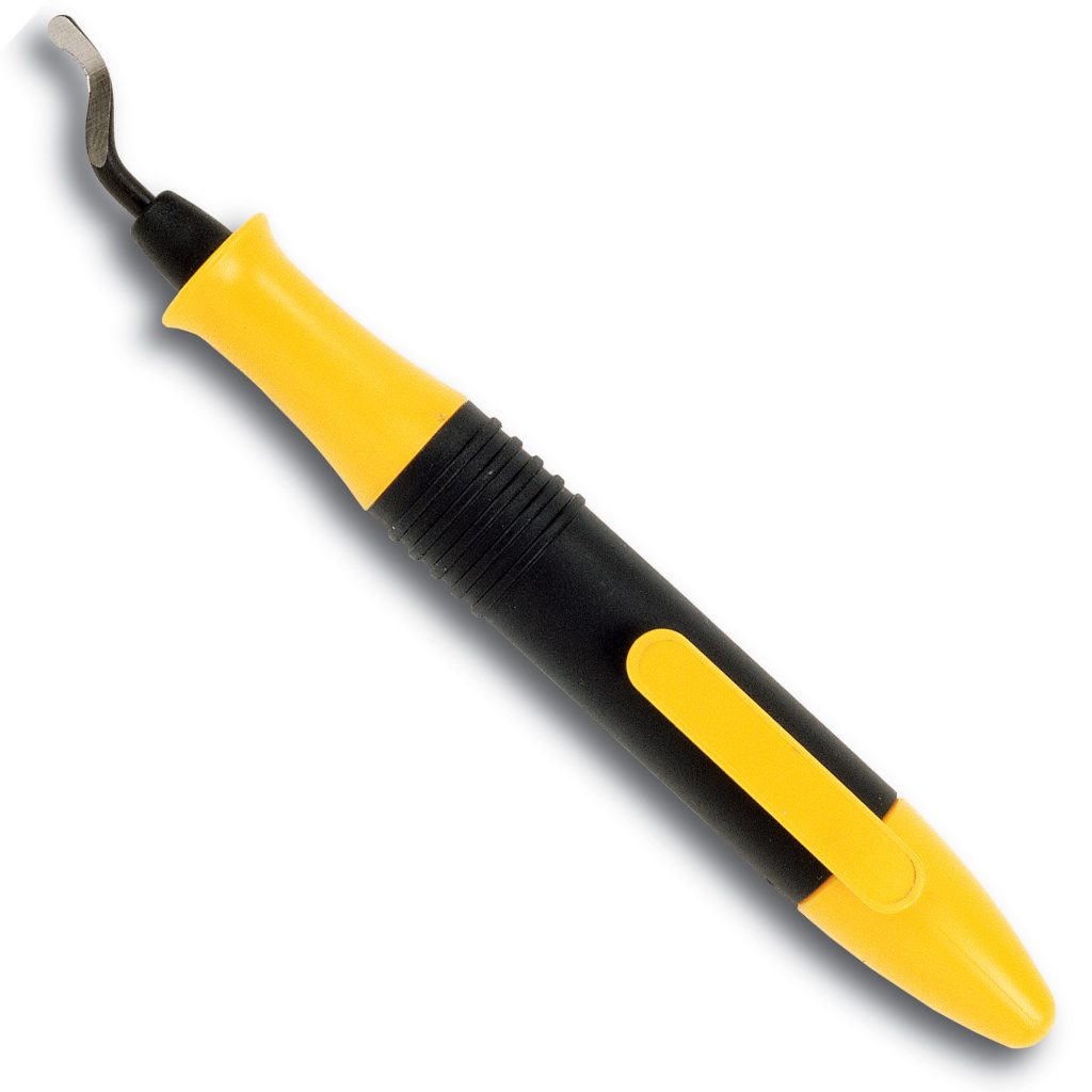 Deburring Tool, Rout-A-Burr, ABS Hldr with Clip