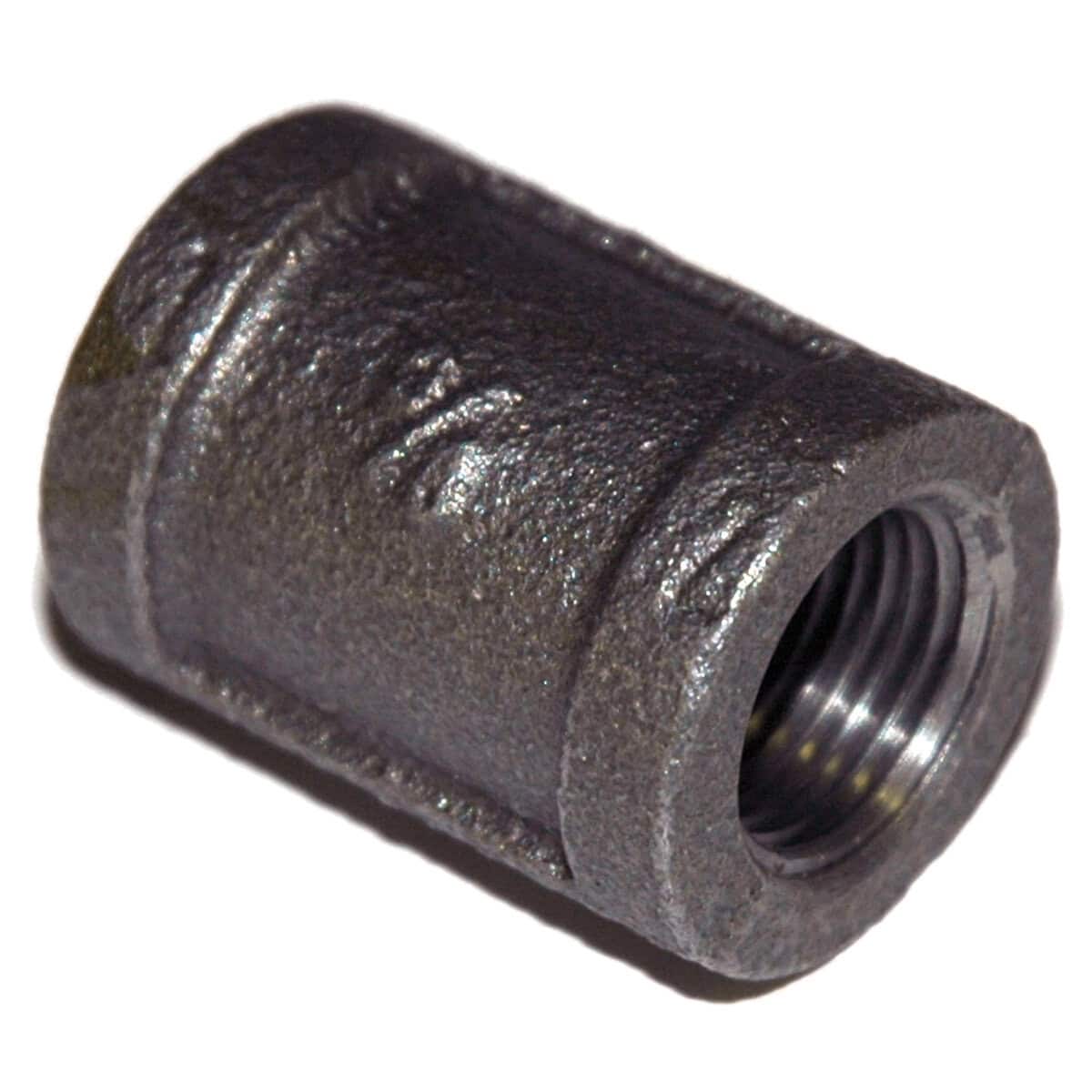 Coupler, Reducing, 1/4" x 1/8" NPT, Black Steel - Image 1