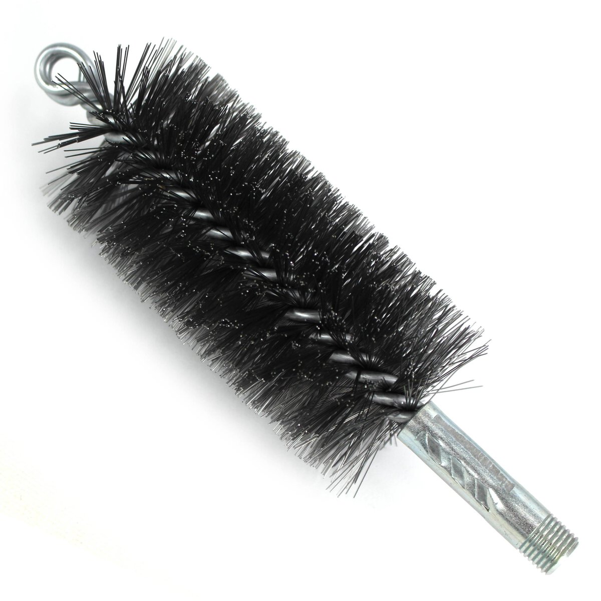 Brush, Heavy Duty Barrel, 57mm OD, High Carbon Steel, Double Stem And Spiral - Image 1