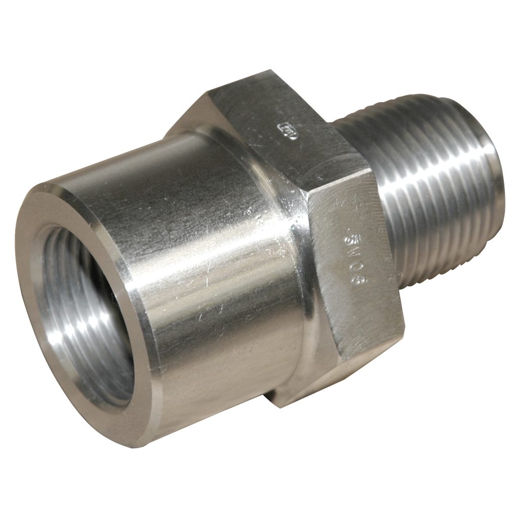 Metal Trap Nozzle Adapter, 1-1/2"-12 Male, to 1-3/4"-8 Female, for Toshiba