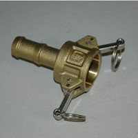 Cam & Groove Coupling, Type C 3/4" Brass, Female Coupler x Hose Shank