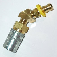 Coupler, 3/8" Passage, 3/8" Hose