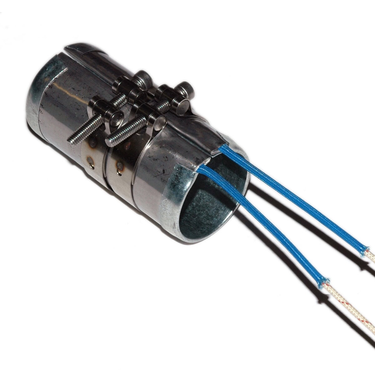 Heater Band, 1-1/2" Inside Diameter x 3-1/2" Wide, Mica, 240 Volt, 525 Watt, 12" Flex Leads - Image 1