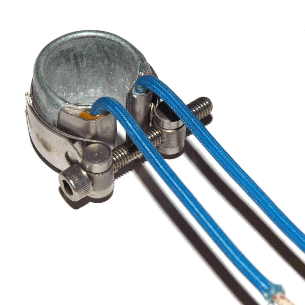 Heater Band, 7/8" Inside Diameter x 1" Wide, Mica, 240 Volt, 100 Watt, 12" Flex Leads