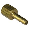 Hose Barb, 1/4" Inside Diameter Hose, 1/4" Female NPT, Straight, Brass - Image 2
