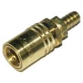 Coupler, 1/2" Passage, 1/2" Straight Barb, 504 Series. - Image 2