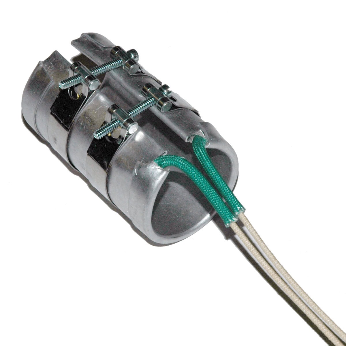 Heater Band, 1-1/2" Inside Diameter x 3" Wide, Mica, 120 Volt, 450 Watt, 12" Flex Leads - Image 1