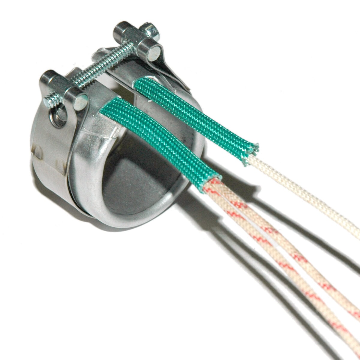 Heater Band, 1-1/4" Inside Diameter x 1" Wide, Mica, 120/240 Volt, 125 Watt, 12" Flex Leads - Image 1