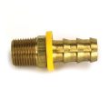 Hose Barb, 5/8″ Inside Diameter Push-On, 1/2″ Male NPT, Brass.